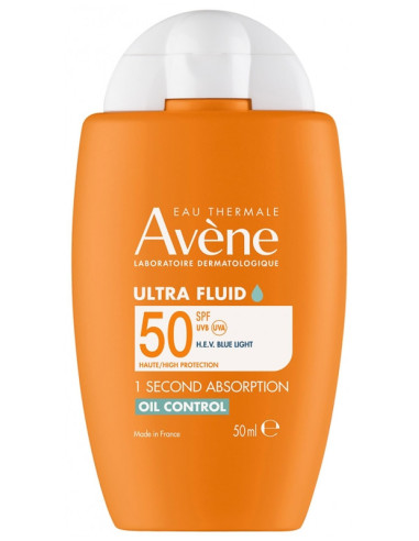 Avène Solaire Ultra Fluide Oil Control SPF50 -...