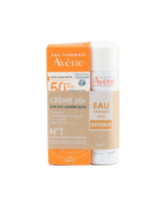 AVÈNE - Crème 50+ uvb uva lumière bleue + Eau thermale 50...