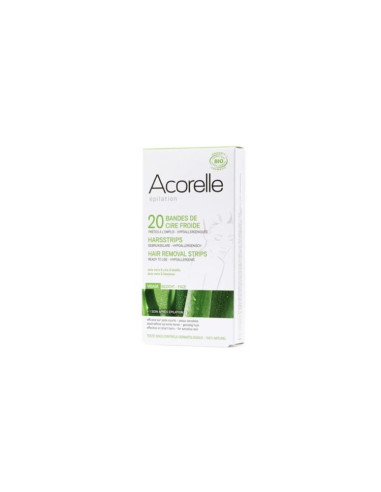 Acorelle Bande de Cire Froide BIO Visage - 20+4...