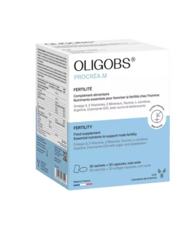 Oligobs Procréa M 30 sachets + 30 capsules