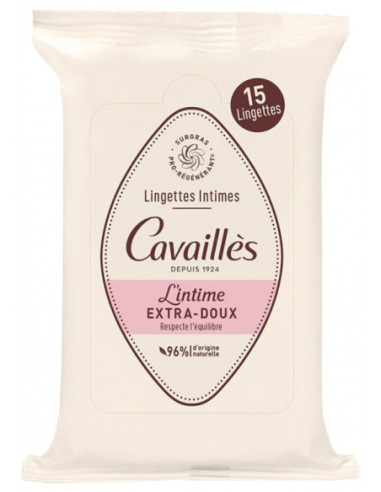 Cavaillès Lingettes Intimes Extra-Doux 15...