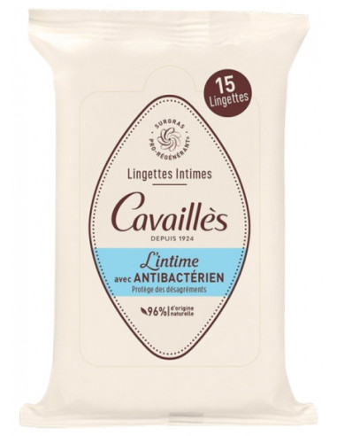 Cavaillès Lingettes Intimes Antibactérien - 15...