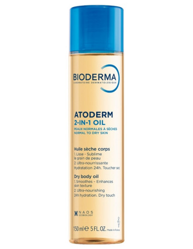 Bioderma Atoderm 2-in-1 Oil Huile Sèche Corps -...