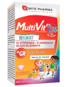 Forté Pharma MultiVit'Kids Défenses - 30 Comprimés à Croquer