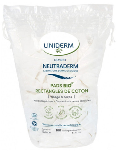 Neutraderm Pads Rectangles de Coton - 180...