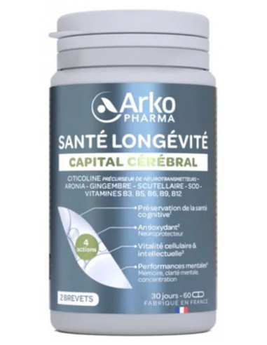 Arkopharma Santé Longévité Capital Cérébral -...