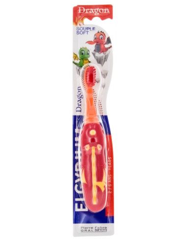 Elgydium Dragon Brosse à Dents 2-6 Ans Souple...