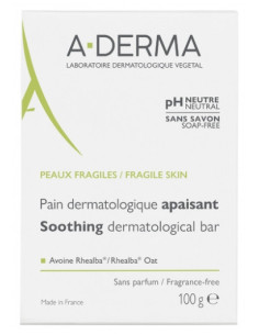 A-DERMA Pain Dermatologique Apaisant - 100 g