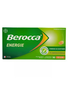 Bayer Berocca Energie Orange effervescents - 30 Comprimés