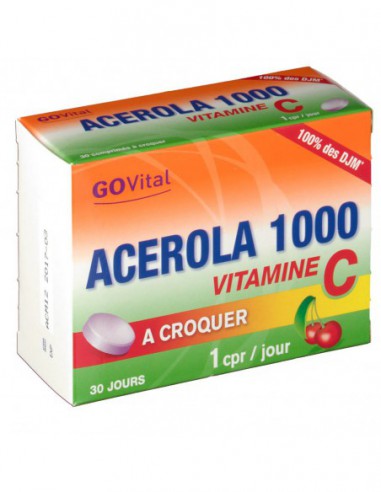 GOvital Acérola 1000 - 30 comprimés à...