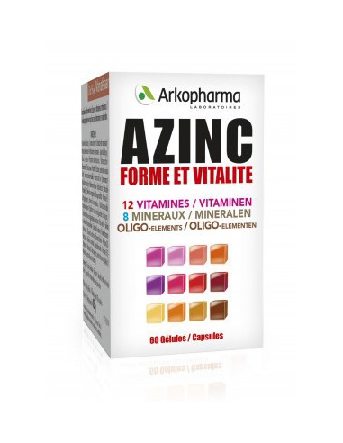 Azinc® Forme et Vitalité - 60 gélules
