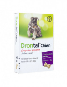 Bayer Drontal chien - 2 comprimés