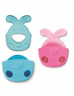 Nuk Anneau de Dentition Réfrigérant Lapin Panaché dès 3...