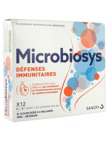 Sanofi Microbiosys Défenses Immunitaires - 12 Sachets