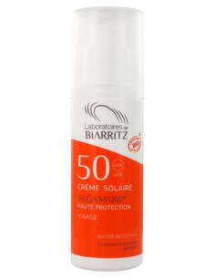 Biarritz Alga Maris Crème Solaire Visage SPF 50 Bio - 50 ml