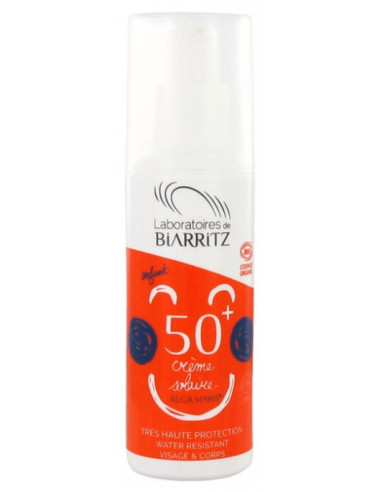 Biarritz Alga Maris Crème Solaire Enfant SPF 50+ Bio - 50 ml