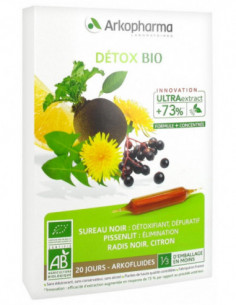 Arkopharma Arkofluides Détox Bio - 20 Ampoules