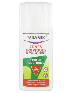 Paranix Répulsif Moustiques Zones Tropiques et Zones...
