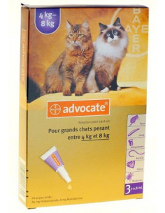 Advocate Antiparasitaire Grands Chats - 3x0,8ml