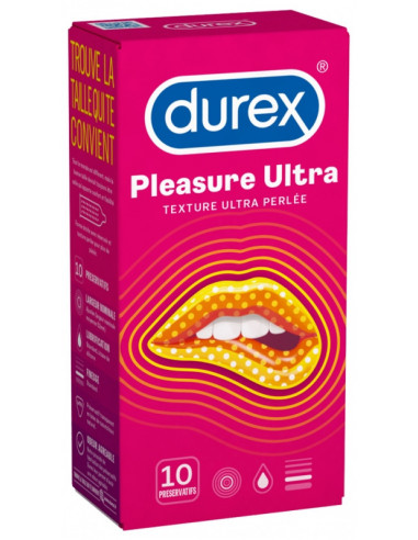 Durex Pleasure Ultra Texture Ultra Perlée - 10...