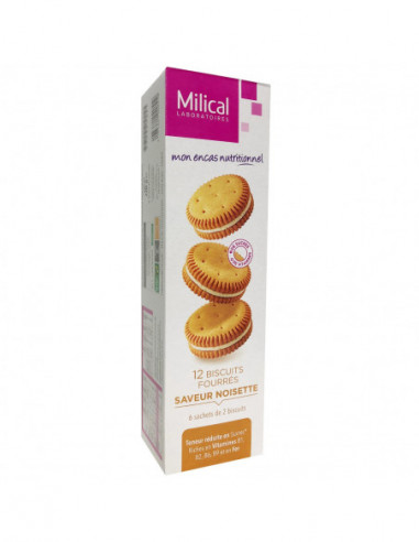 Milical biscuit saveur noisette - 12 biscuits