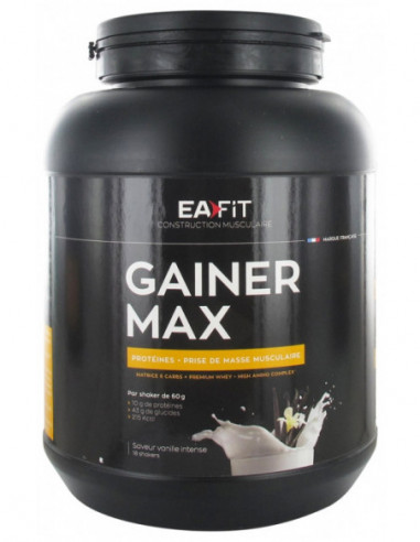  Eafit Construction Musculaire Gainer Max Vanille Intense - 1.1 kg