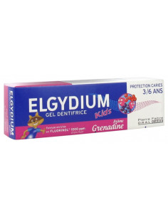 Elgydium Gel Dentifrice E 3-6 ans Arome Grenadine - 50ml