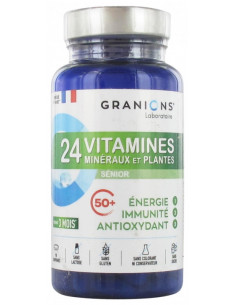 Granions 24 Vitamines Minéraux et Plantes Sénior - 90...
