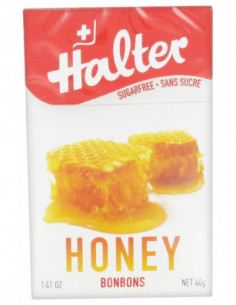 Halter Bonbons Sans Sucres Miel - 40g