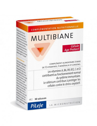  Pileje Multibiane Age Protect - 30 gélules