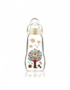 MAM Biberon Verre Blanc 1ér âge - 260ml