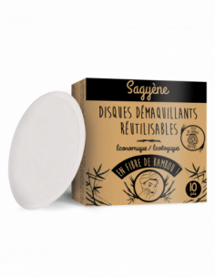 Sagyène Disques démaquillants réutilisables - 10 unités