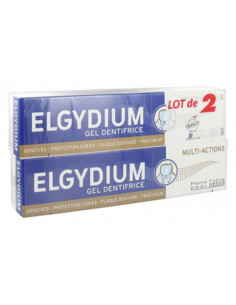Elgydium Gel Dentifrice Multi-Actions - Lot de 2 x 75 ml