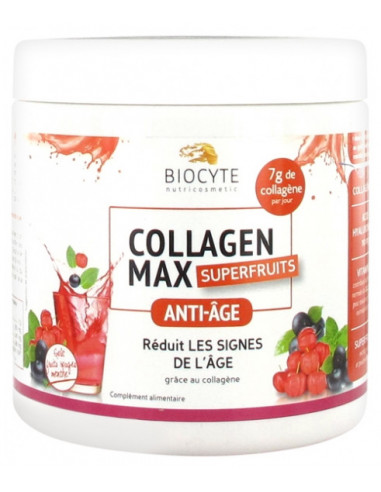 Biocyte Beauty Food Collagen Max Fruits Rouges-Menthe - 260 g