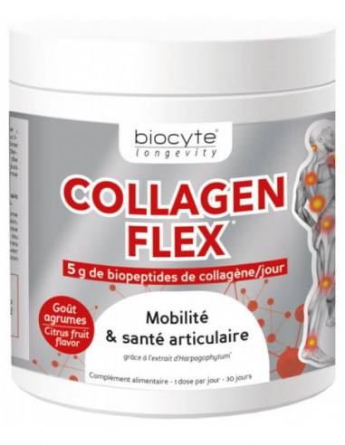 Biocyte Collagen Flex goût agrumes - 240g