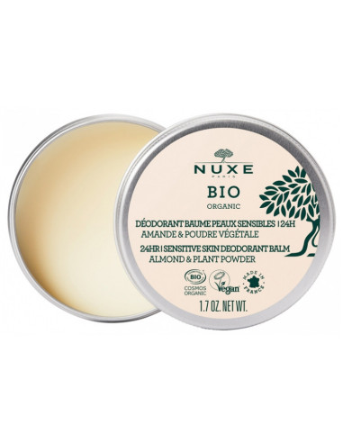 Nuxe Bio Organic Déodorant Baume Peaux Sensibles 24H - 50 g