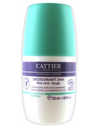 Cattier Déodorant 24H - 50 ml