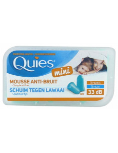 Quies Mini Mousse Anti-Bruit - 3 Paires