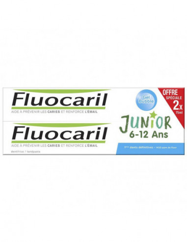 Fluocaril Junior Dentifrice bubble 6-12 ans -...