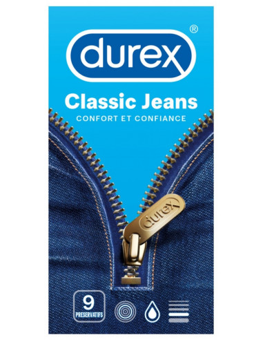 Durex Classic Jeans - 9 Préservatifs