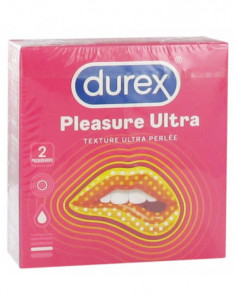Durex Pleasure Ultra Texture Ultra Perlée - 2 Préservatifs