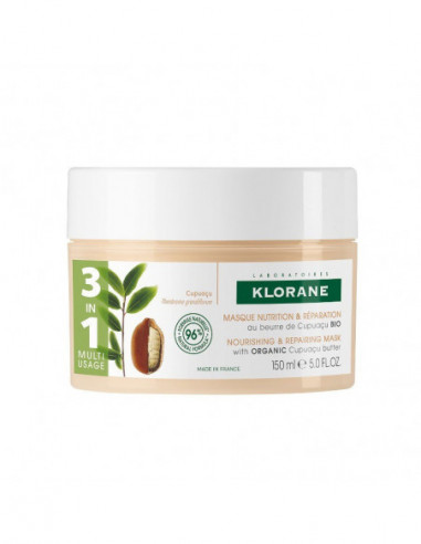 Klorane Masque nutrition et réparation au beurre de Cupuaçu Bio - 150ml