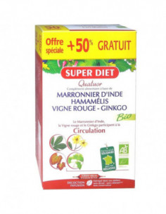 Super Diet Quatuor Vigne Rouge Circulation Bio - 20...