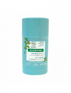 Klorane Masque en stick Menthe aquatique Bio - 25g