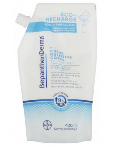 Bepanthen Derma Crème Nutritive Corps Éco-Recharge - 400ml
