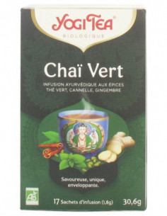 Yogi Tea Chaï Vert Bio - 17 Sachets