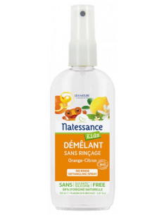 Natessance Kids Démêlant Bio sans Rinçage Orange-Citron -...