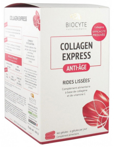 Biocyte Collagen Express Anti-Âge Rides Lissées - 180 Gélules