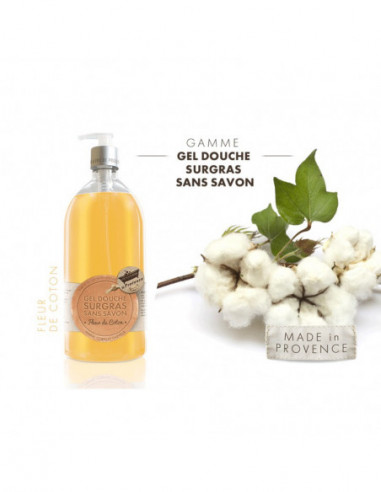  Les Petits Bains de Provence Savon Fleur de coton - 500ml