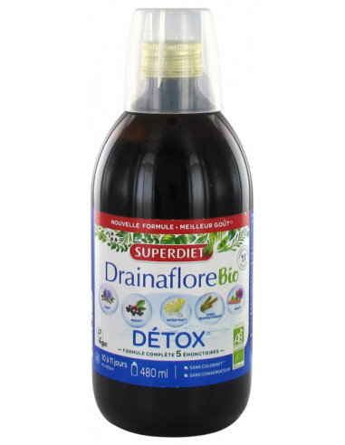 Super Diet Drainaflore Bio Détox - 480ml 